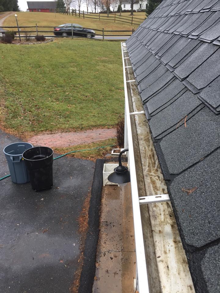 Gutter Cleaning from Superior Wash Superior Pressure Washing after gutter cleaning in olney md