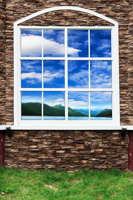 House with window with a view