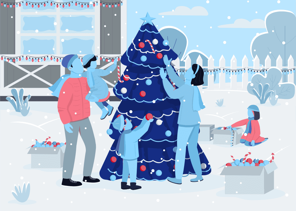 family-decorating-christmas-tree - Superior Pressure Washing family-decorating-christmas-tree